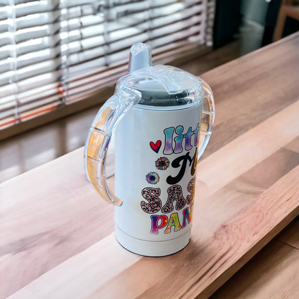 Little miss sassy pants Sippy cup with personalised name