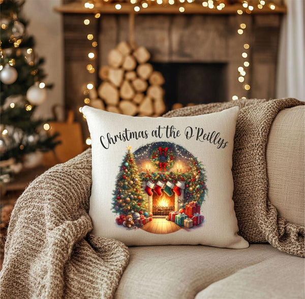 Personalised Christmas Cushion Covers in stunning Christmas designs