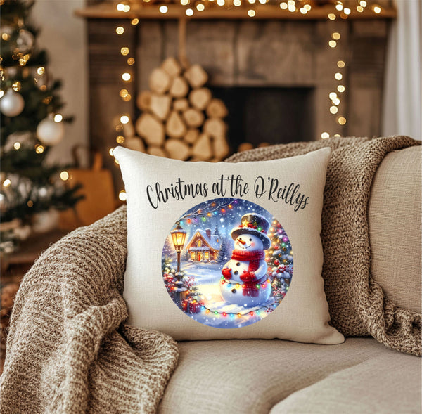 Personalised Christmas Cushion Covers in stunning Christmas designs