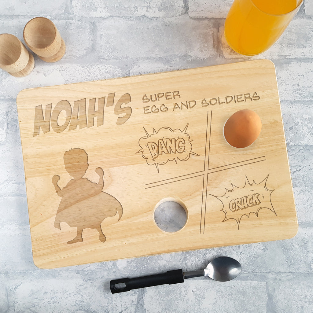 Superhero Egg & Soldiers Board - Boy