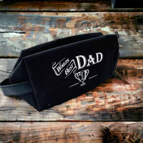 Worlds best dad wash bag