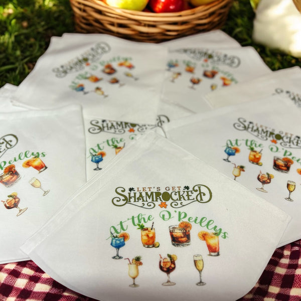 Personalised napkins for any occasion - set of four