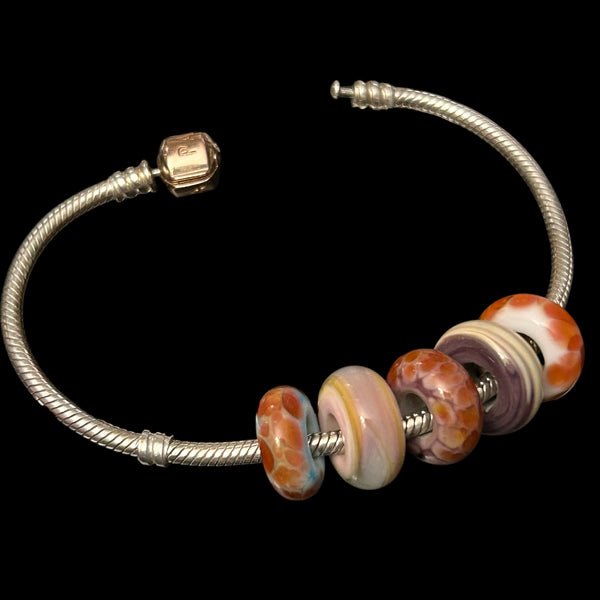 Handmade Glass European Bracelet Beads