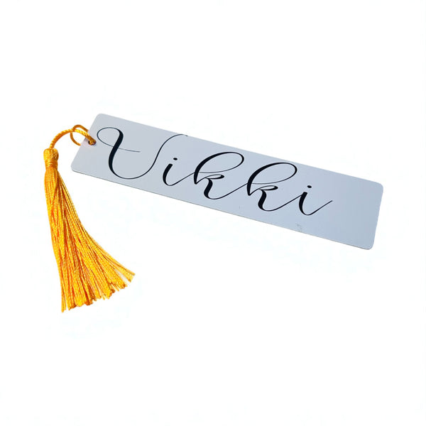 Personalised Aluminium Bookmark (Double sided)