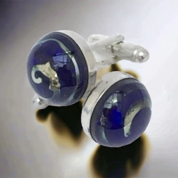 Sterling Silver Cremation Ashes Cufflinks