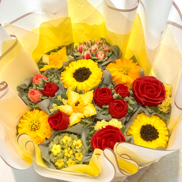 Buttercream cupcake bouquet - Mrs O’Reilly’s - Cakes of Art