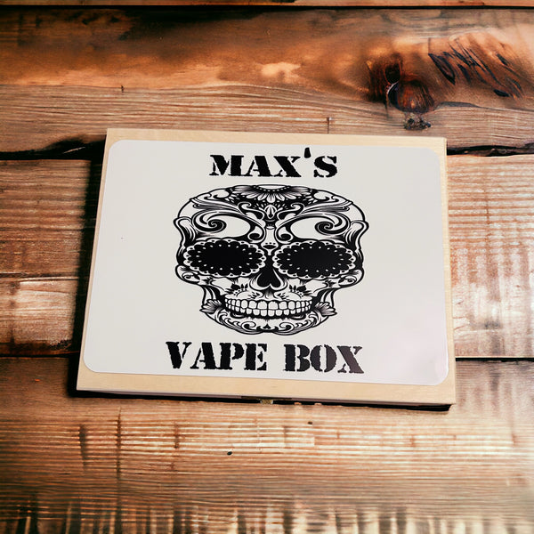 Black and white candy skull design Vape Box