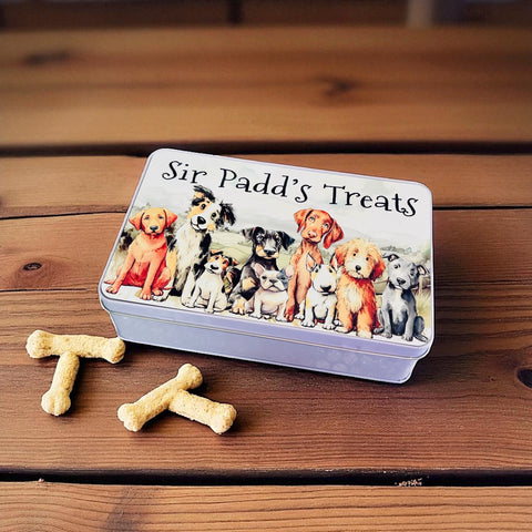 Pet treats tin personalised for your furry friend