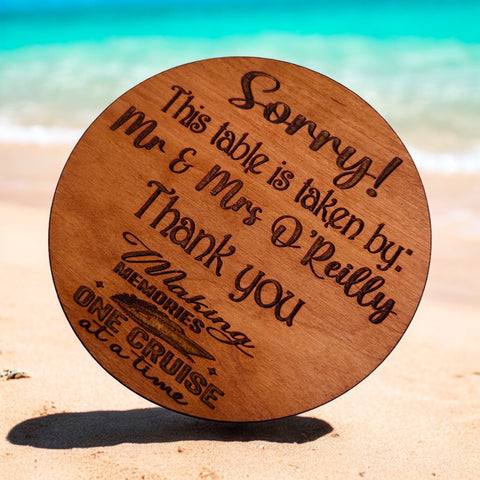 Cruise Reserved Table Disc