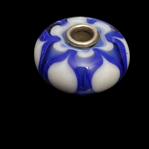 Handmade glass fantasy beads Medium size, Sterling silver cored