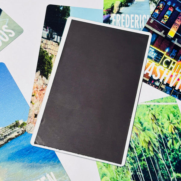 Holiday snap magnets, fridge magnet.