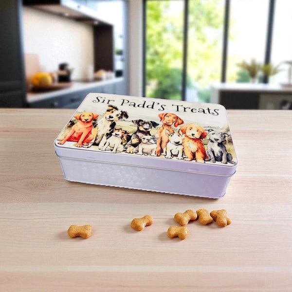 Pet treats tin personalised for your furry friend