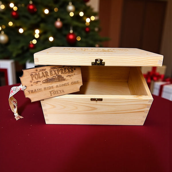 Polar Express Christmas Eve Box, Santa Board and Polar Express ticket bundle