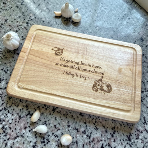 Garlic Chopping Board