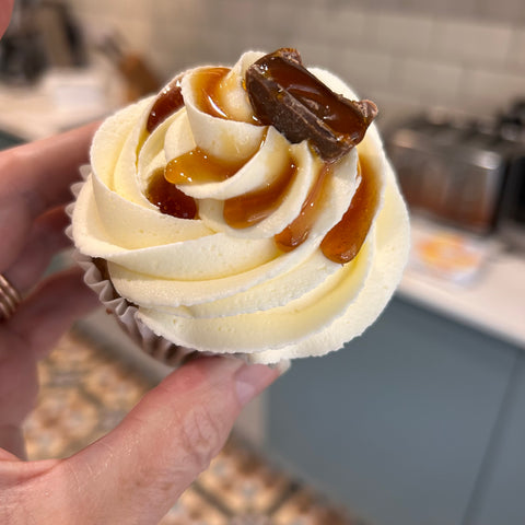 Carrot and caramel cupcake