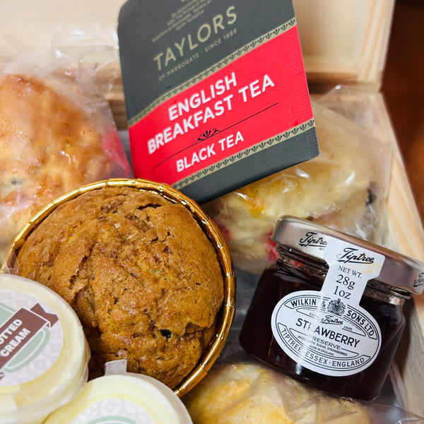 Luxury Tea Party in a personalised, keepsake, wooden memory box