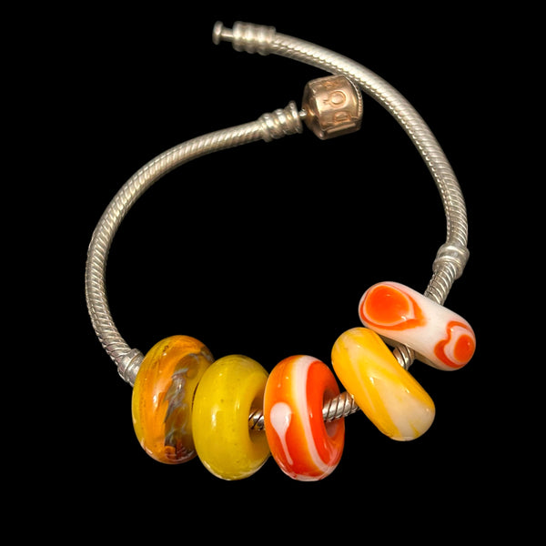 Handmade Glass European Bracelet Beads