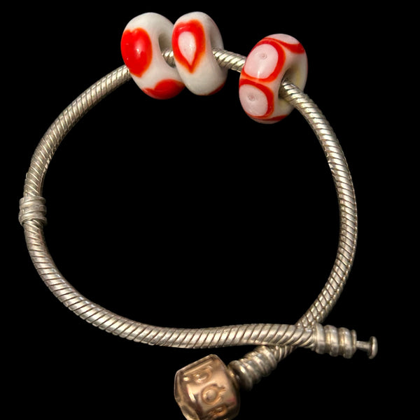 Handmade Glass European Bracelet Beads