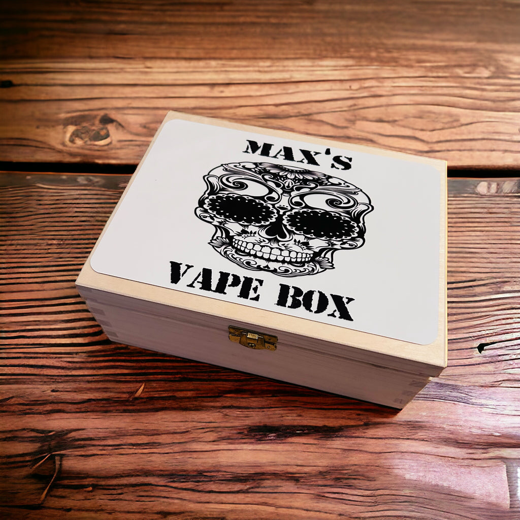 Black and white candy skull design Vape Box Love Emma Black and white candy skull design Vape Box Love Emma