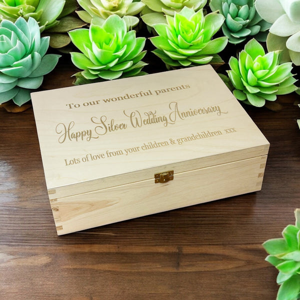 Luxury Tea Party in a personalised, keepsake, wooden memory box