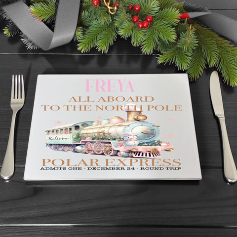Polar Express personalised place mats and coaster sets