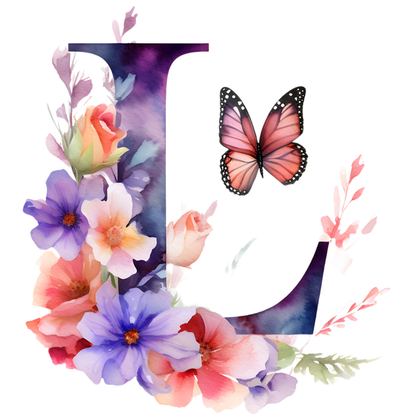 Mug - personalised floral butterfly design