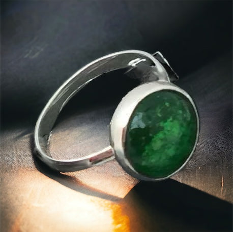 Precious Ashes Sterling Silver Cabochon Ring