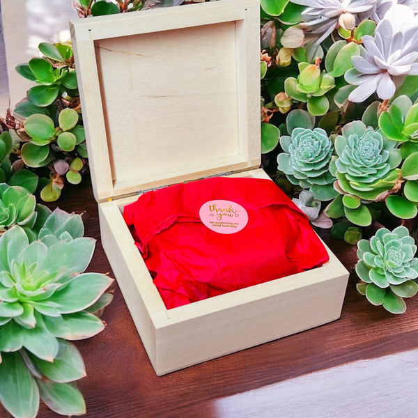 Chocolate dipped shortbread biscuits in a wooden, personalised, keepsake box biscuits - Mrs O’Reilly’s Cakes of Art