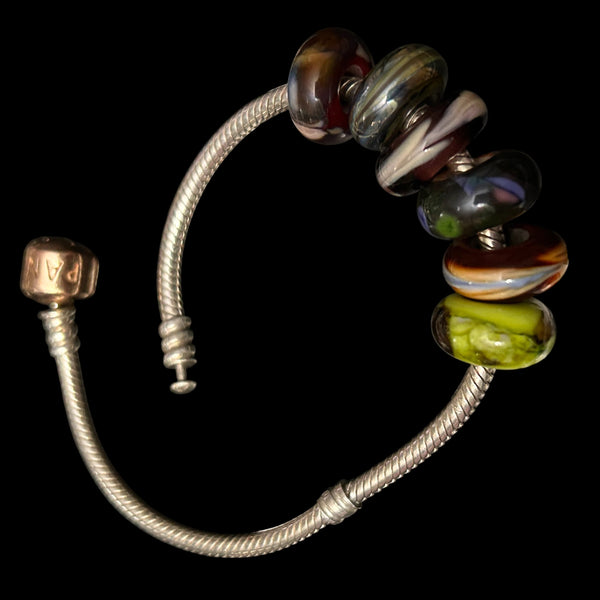 Handmade Glass European Bracelet Beads