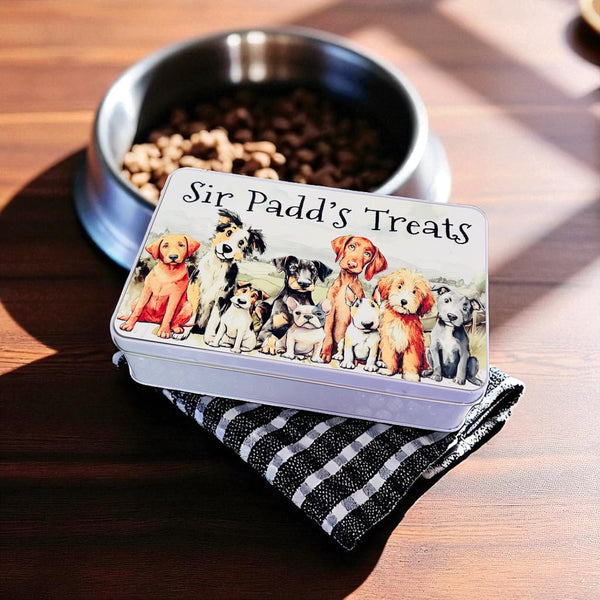 Furry friend personalised felt toy Tub and treat box bundle