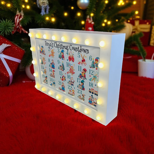 Light up Christmas Countdown decoration