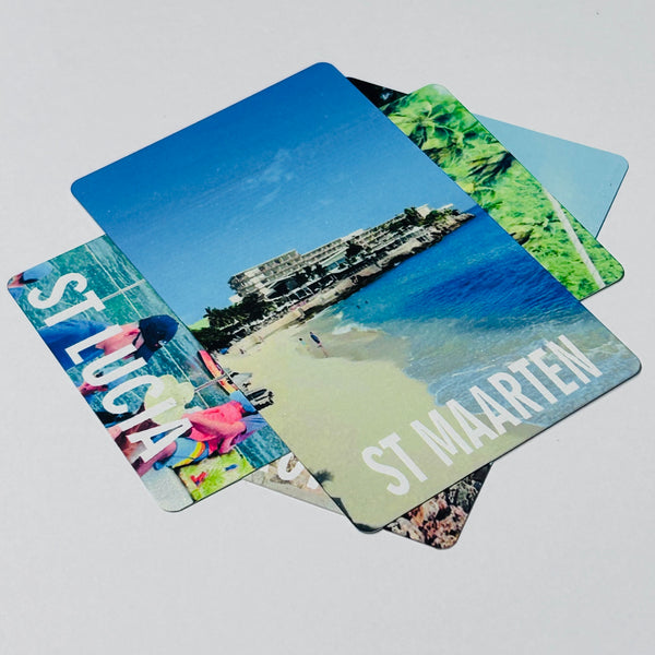 Holiday snap magnets, fridge magnet.
