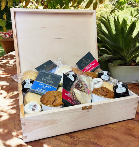 Luxury Tea Party in a personalised, keepsake, wooden memory box