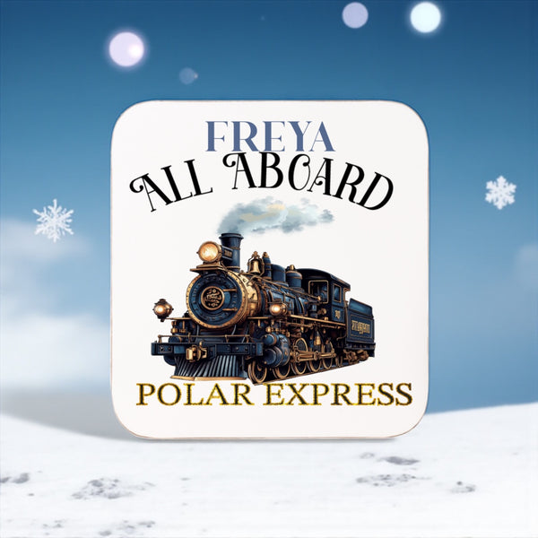 Polar Express personalised place mats and coaster sets