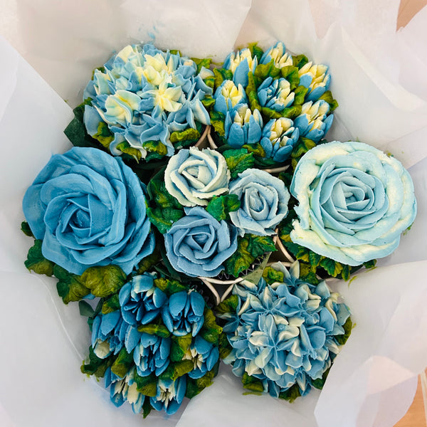 Buttercream cupcake bouquet - Mrs O’Reilly’s - Cakes of Art