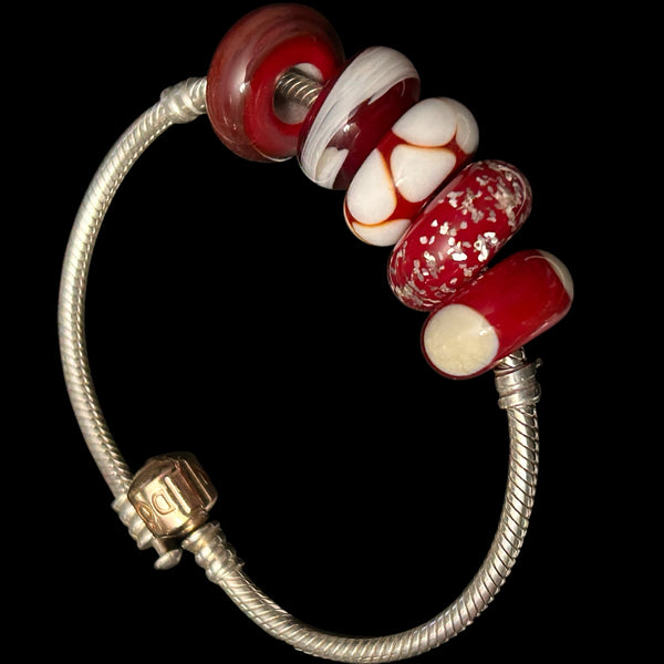 Handmade Glass European Bracelet Beads