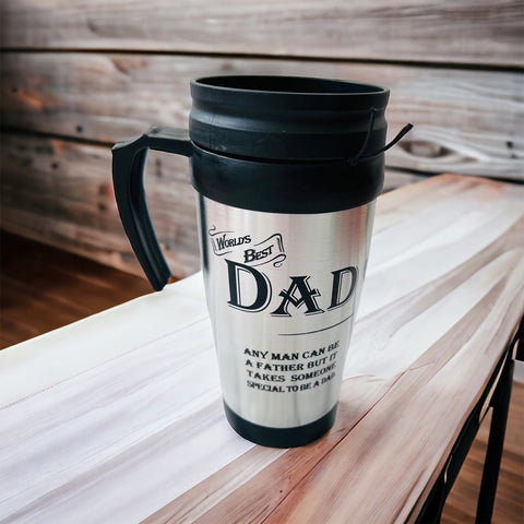Worlds best dad insulated coffee mug
