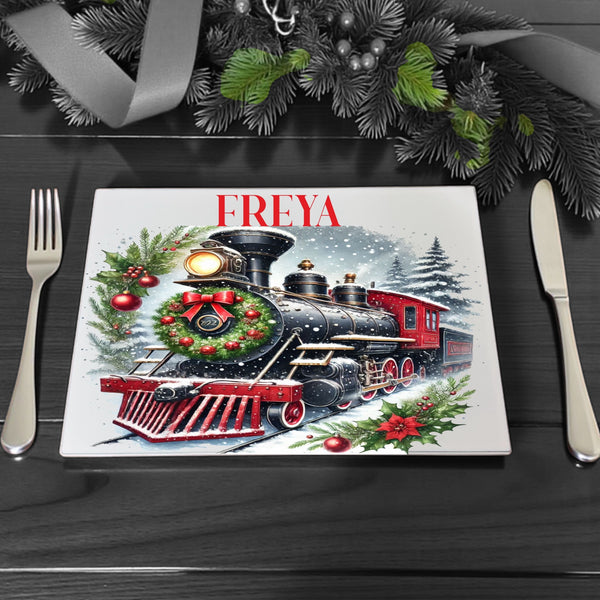 Polar Express personalised place mats and coaster sets