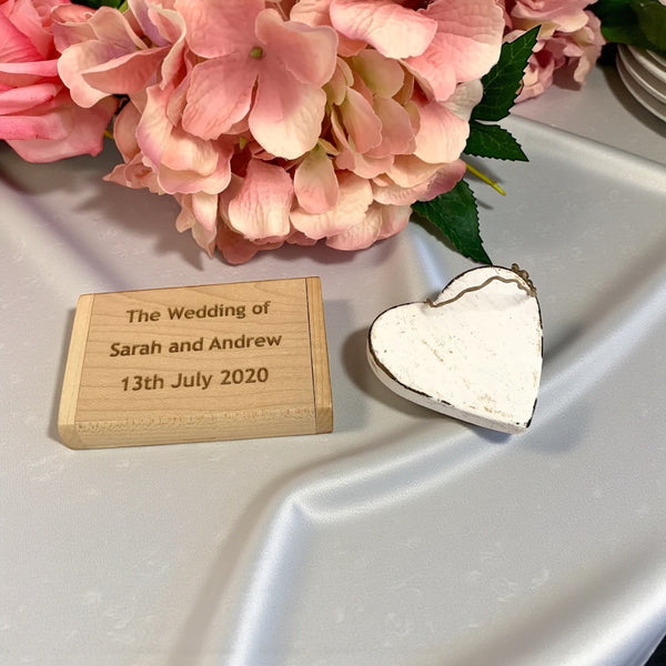 Wedding gift personalised USB and gift box