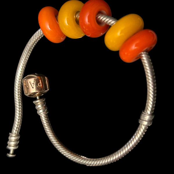 Handmade Glass European Bracelet Beads