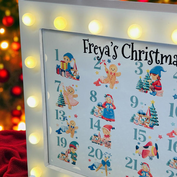 Light up Christmas Countdown decoration