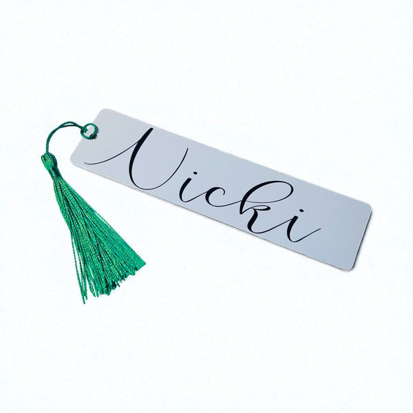 Personalised Aluminium Bookmark (Double sided)
