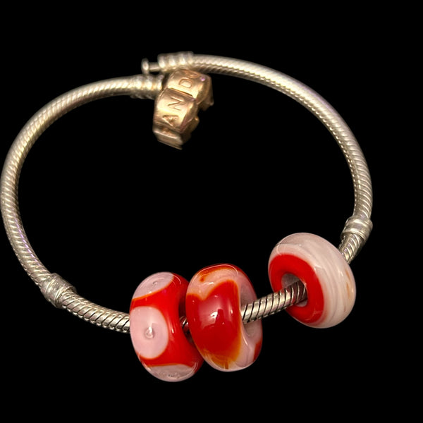 Handmade Glass European Bracelet Beads