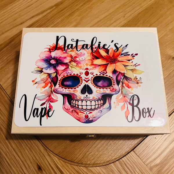 Sugar Skull Flower Vape Box design