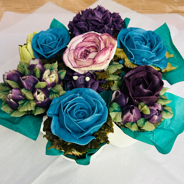 Buttercream cupcake bouquet - Mrs O’Reilly’s - Cakes of Art