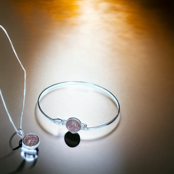 Precious Ashes Sterling Silver Dainty Bangle