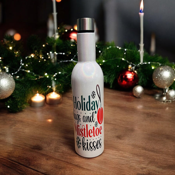 HALF PRICE- Christmas personalised insulated wine set