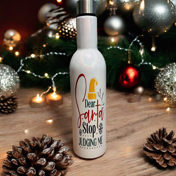 HALF PRICE- Christmas personalised insulated wine set