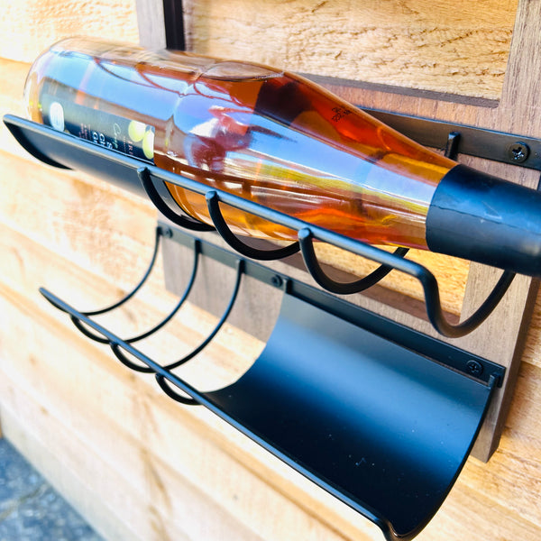 Personalised wine bottle/display holder