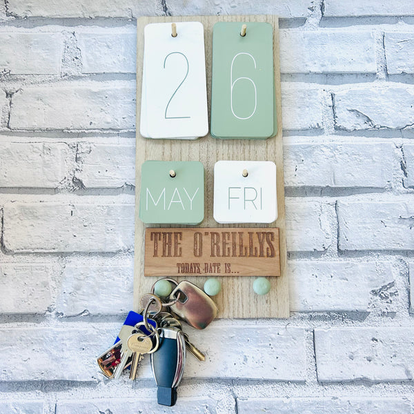 Calendar/key/tea towel hanger